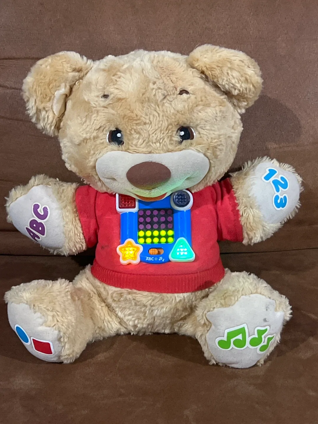 VTech ABCs 123s Musical Teddy Bear thumbnail