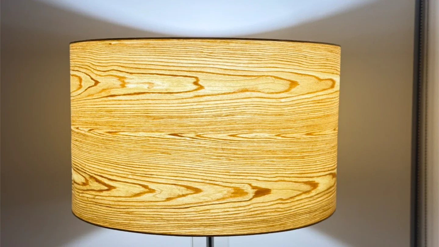 Real Wood Grain Lamp Shade 20”D x 12”H image indicator(7)