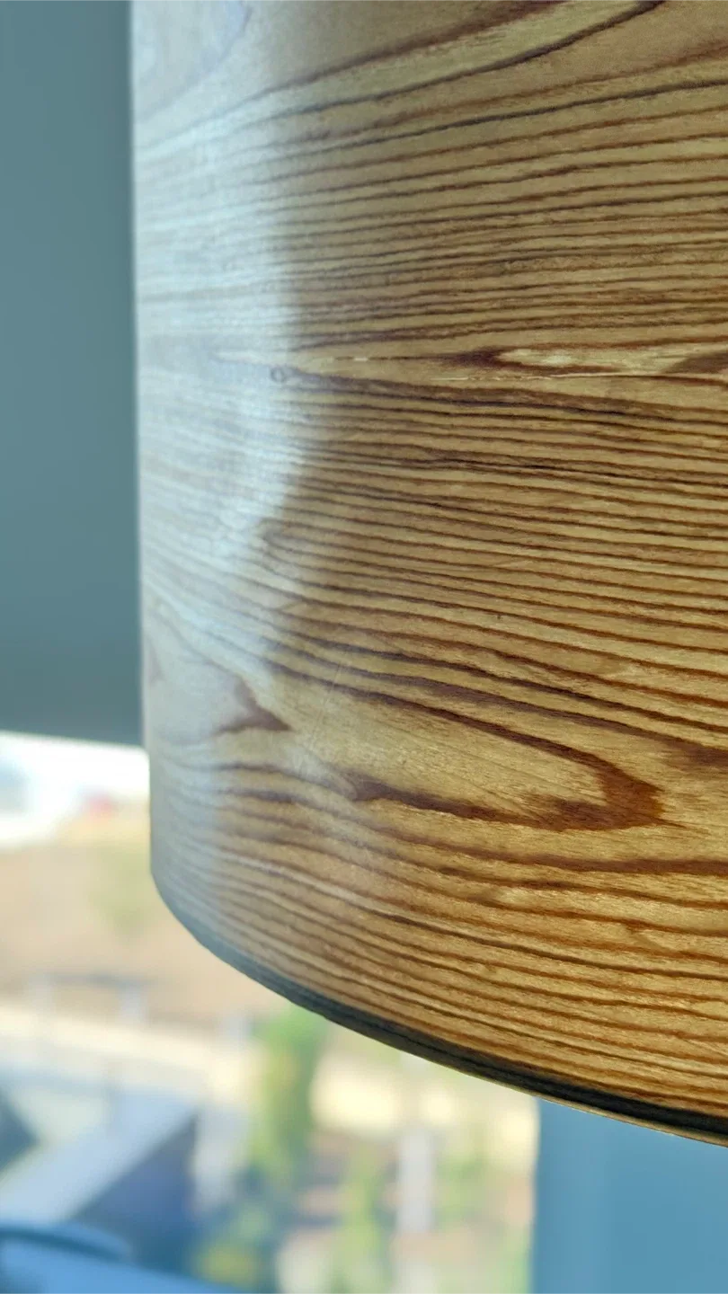 Real Wood Grain Lamp Shade 20”D x 12”H image indicator(9)