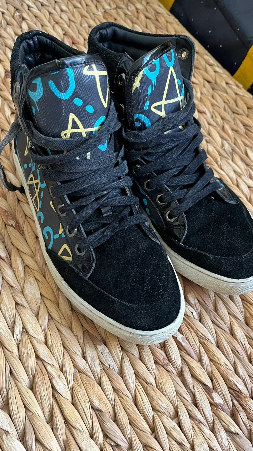 Gucci Black High-Top Sneakers thumbnail