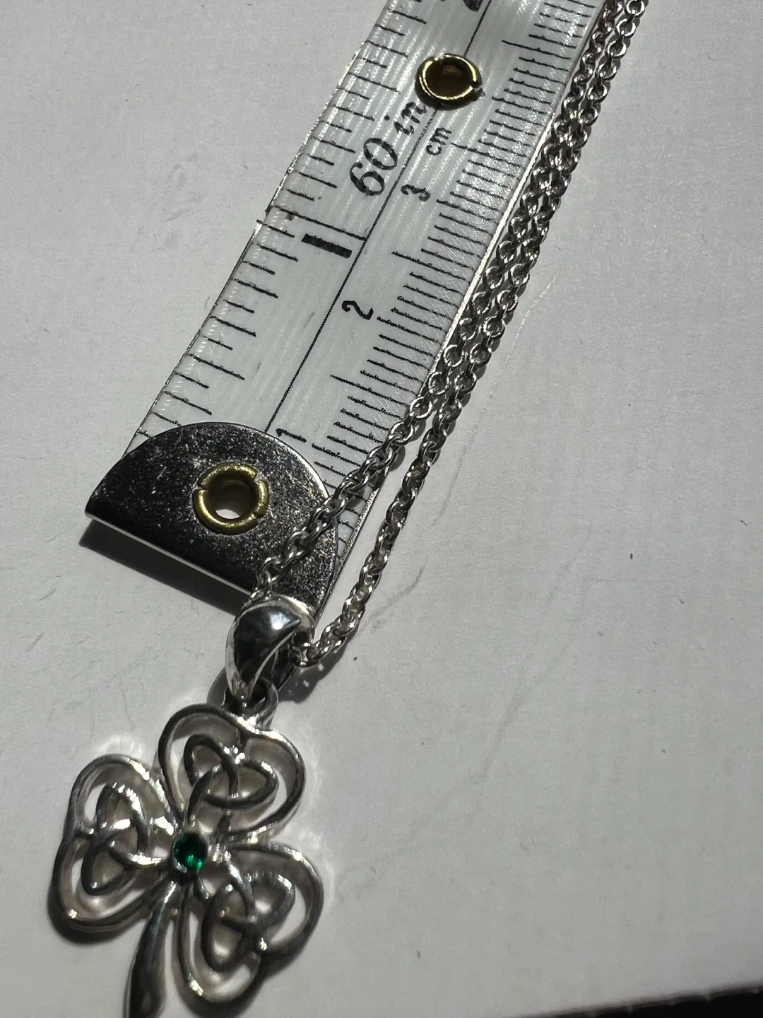 Silver Shamrock Pendant Necklace image indicator(6)