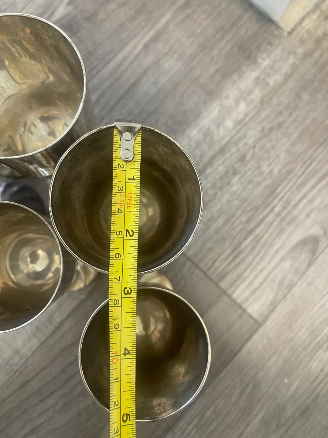 Vintage Silver Plated Wine Goblets Set of 9 image indicator(10)