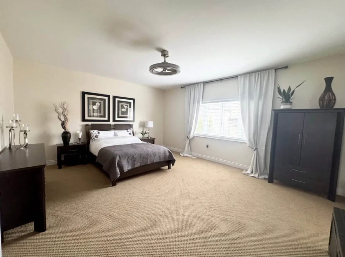 Bedroom Set Queen Bed, Armoire, Dresser, Nightstands MADE IN CAN thumbnail