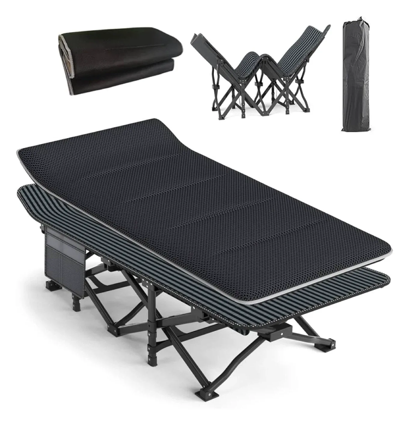 Lightweight Folding Bed Cot with Carry Bag thumbnail