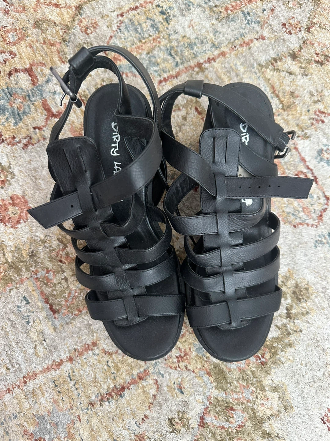 Dirty Laundry Black Heeled Sandals Size 7.5 - photo 4