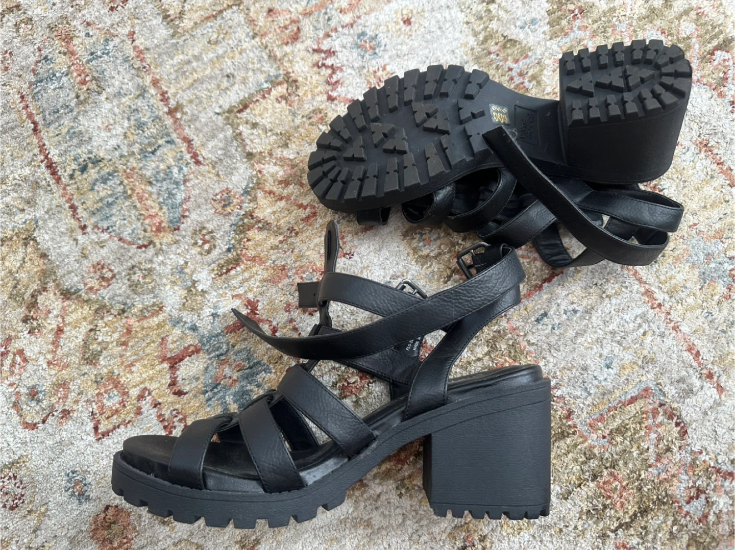 Dirty Laundry Black Heeled Sandals Size 7.5