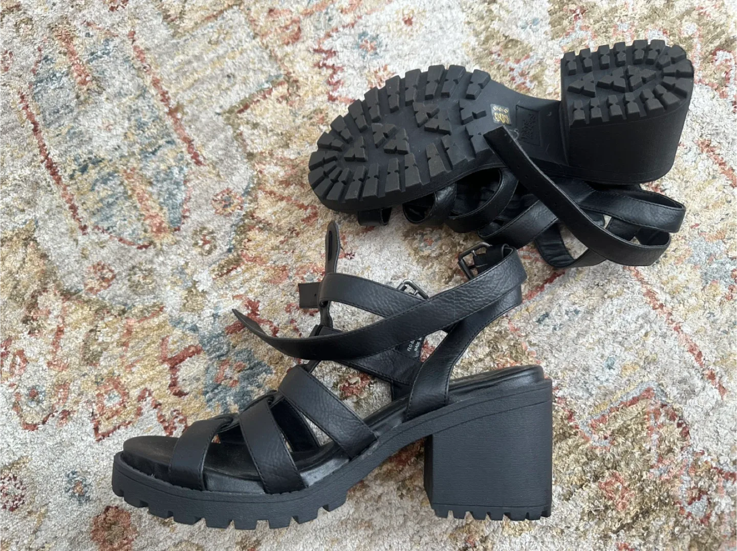 Dirty Laundry Black Heeled Sandals Size 7.5 thumbnail