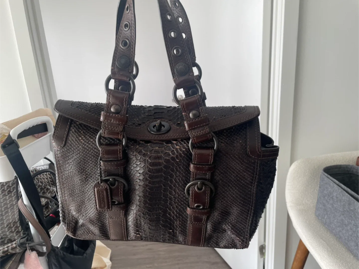 Coach Brown Leather Handbags + Marc Jacobs Natasha crossbody thumbnail