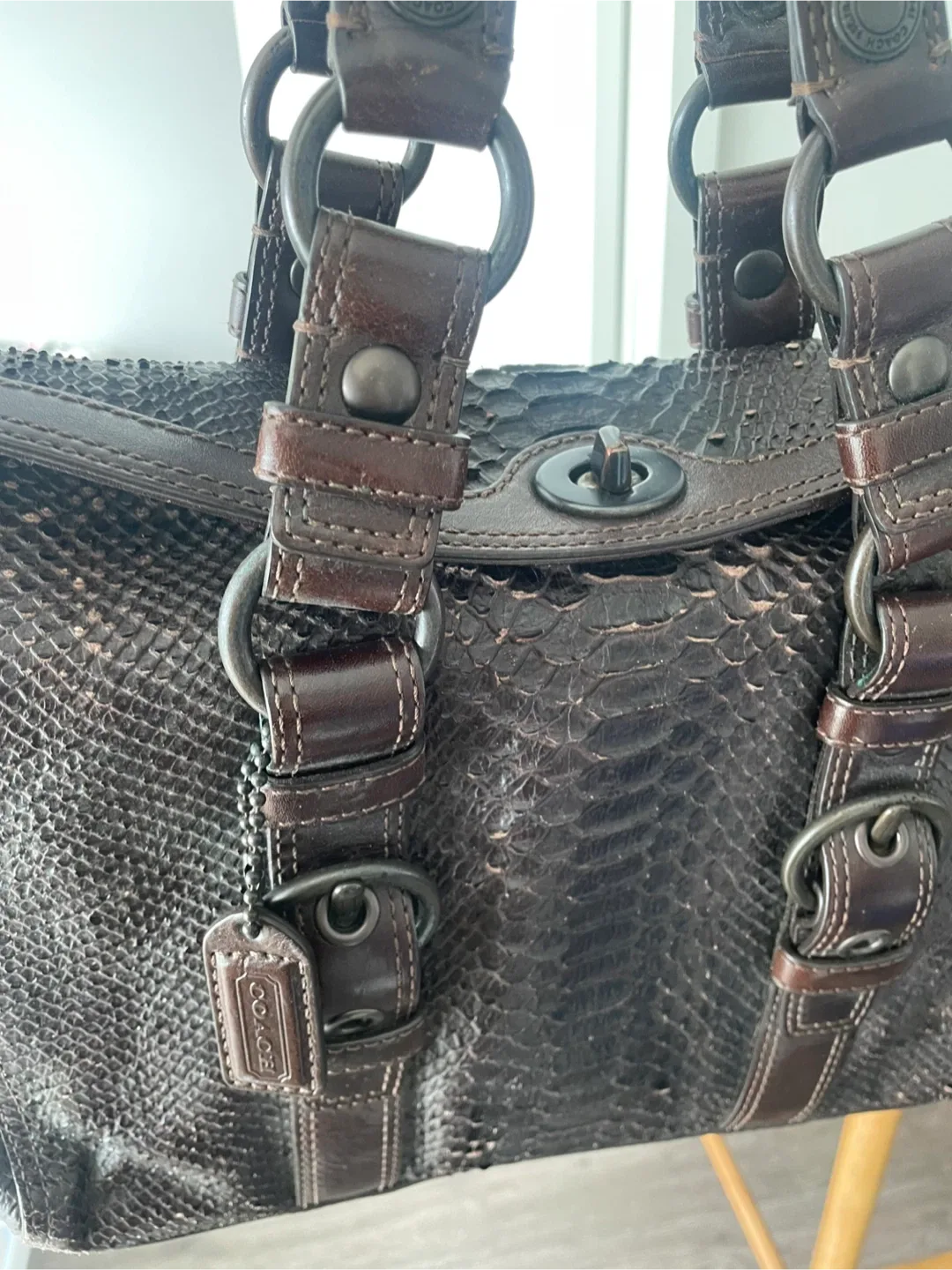 Coach Brown Leather Handbags + Marc Jacobs Natasha crossbody image indicator(2)