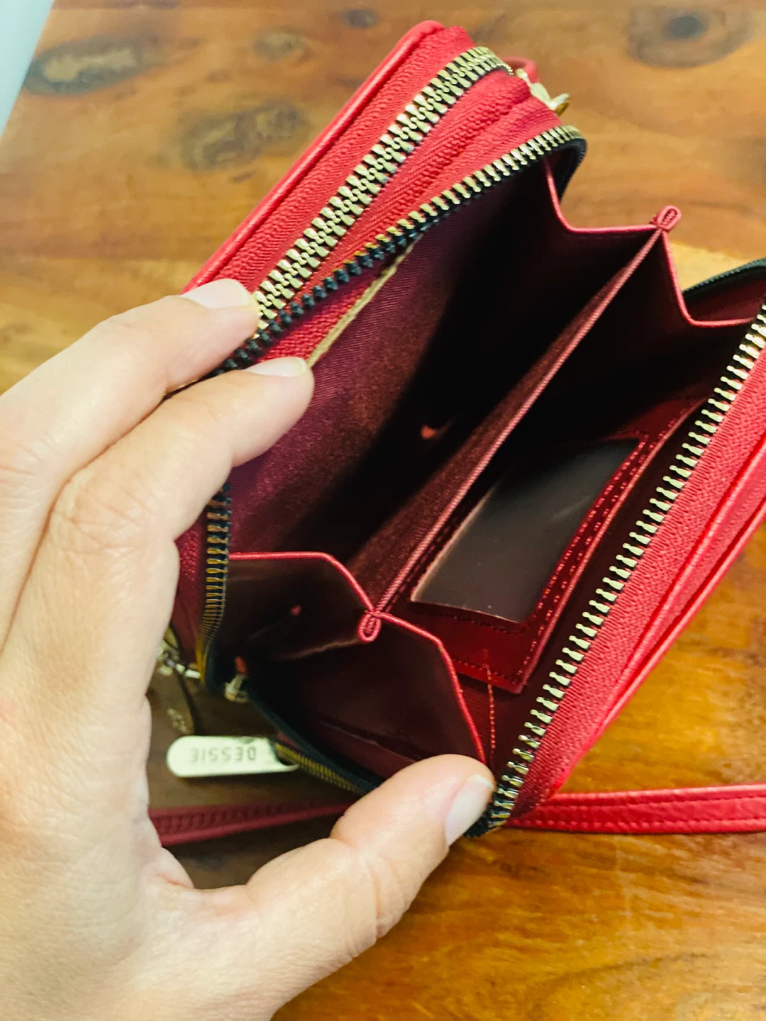 Bessie Red Crossbody Cell Phone Wallet - photo 4