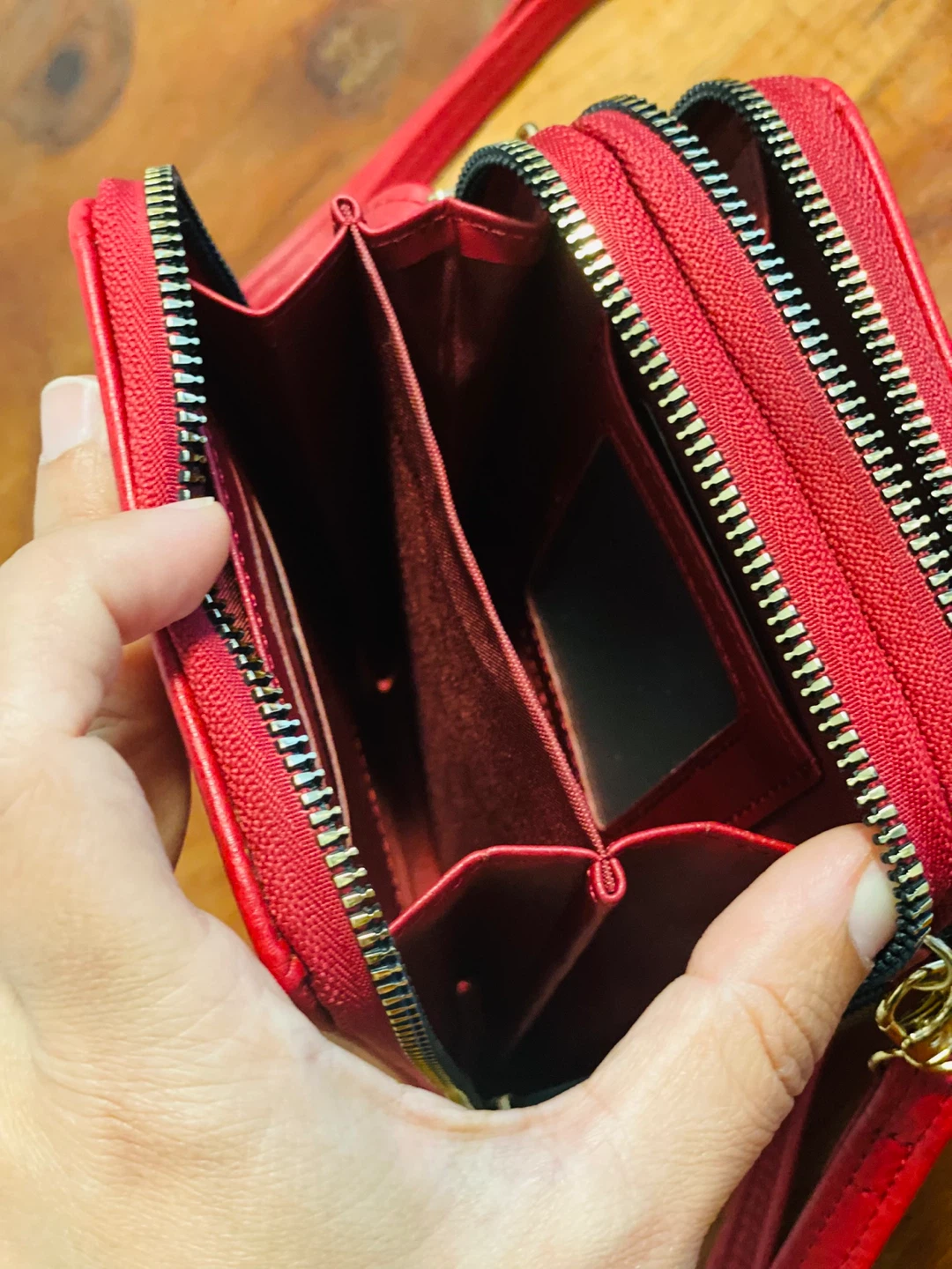 Bessie Red Crossbody Cell Phone Wallet - photo 5
