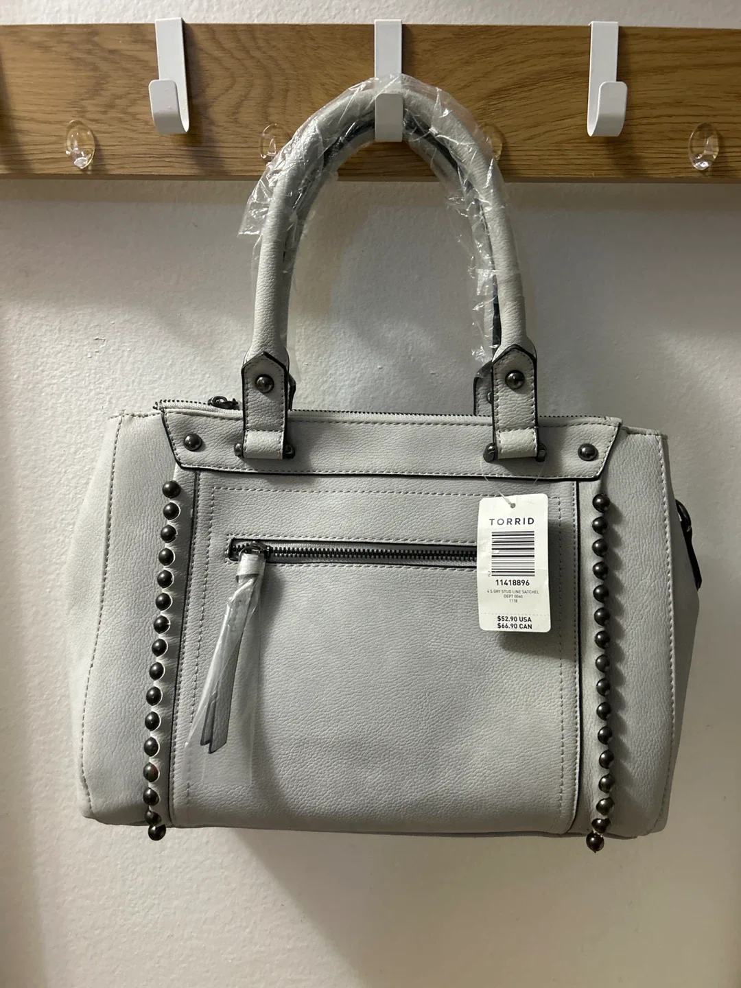 Torrid Gray Satchel Bag - New with Tags thumbnail
