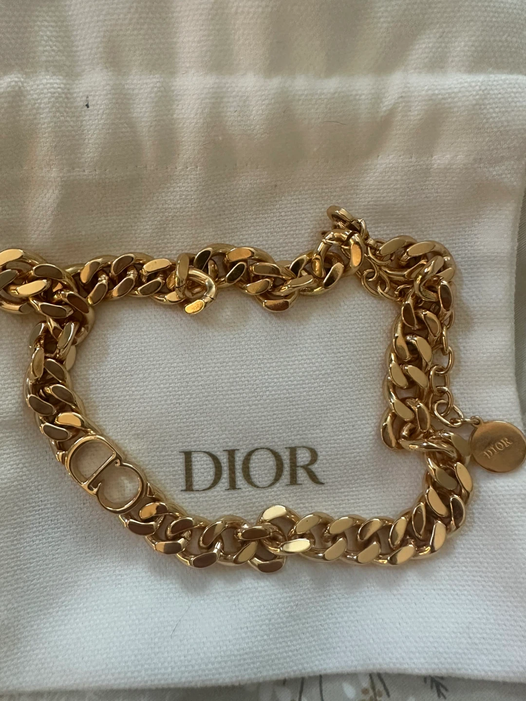 Dior Gold Chain Necklace