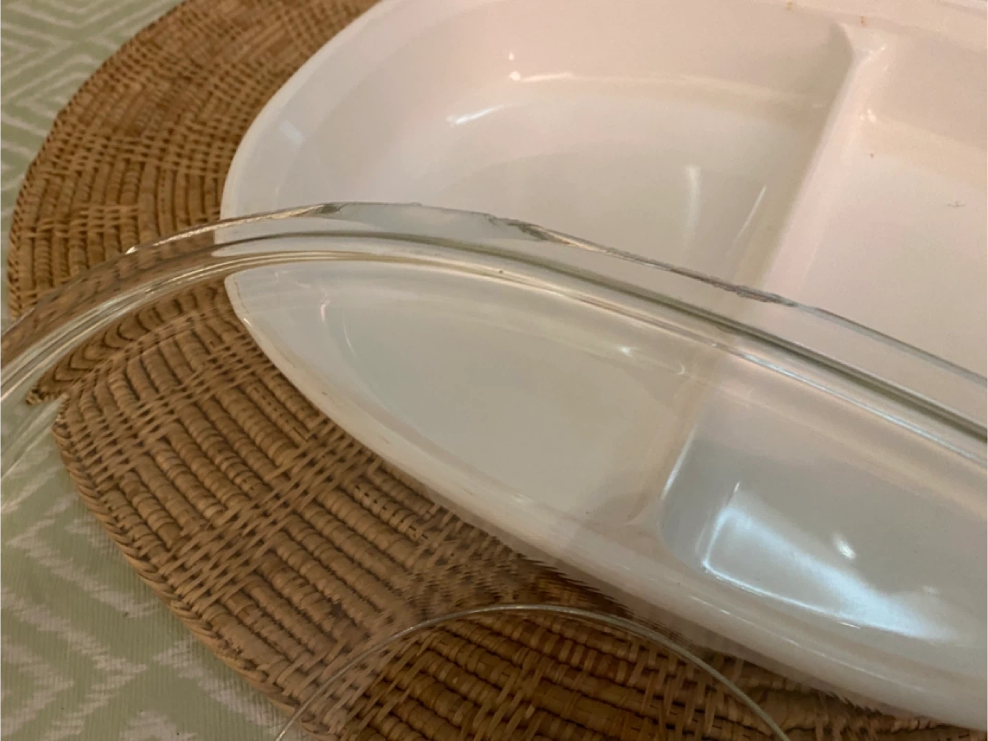 ❤️ CorningWare F-6-B 1.8 Liter Divided Dish with Lid - photo 2