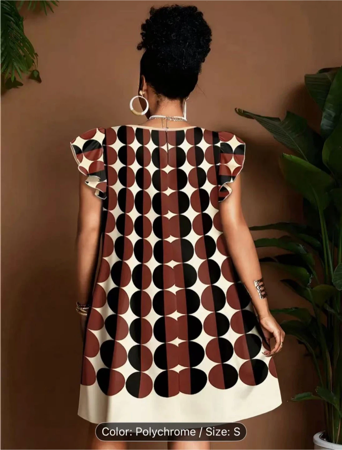 Polychrome Pattern Dress - Size S - photo 2