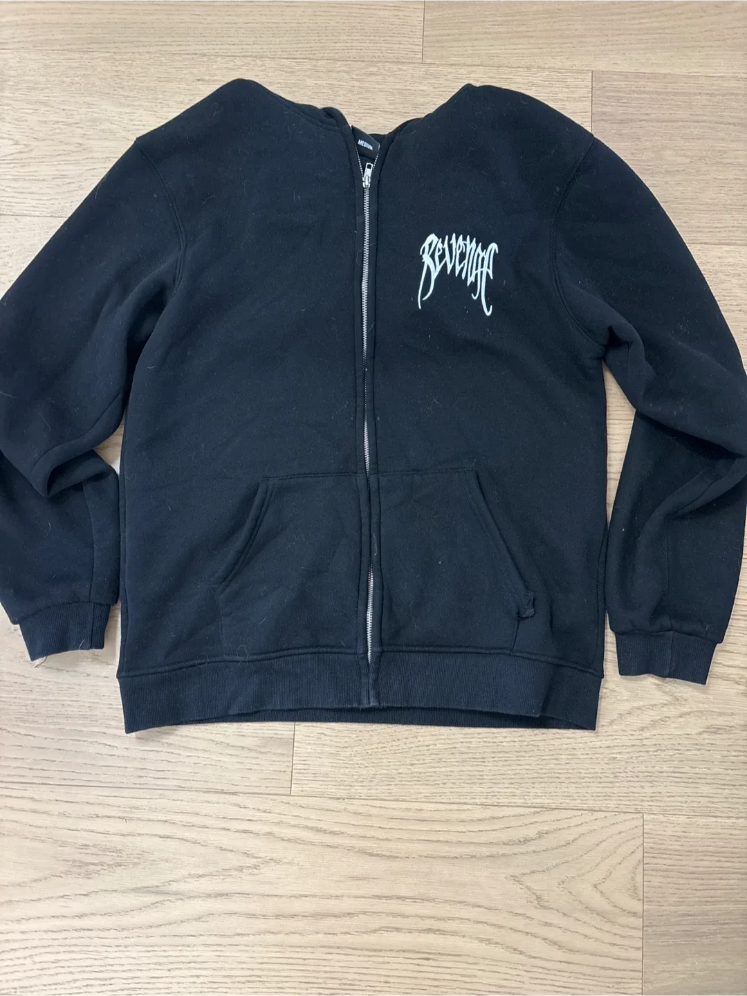 DUPE Revenge Black Hoodie - Size Medium thumbnail