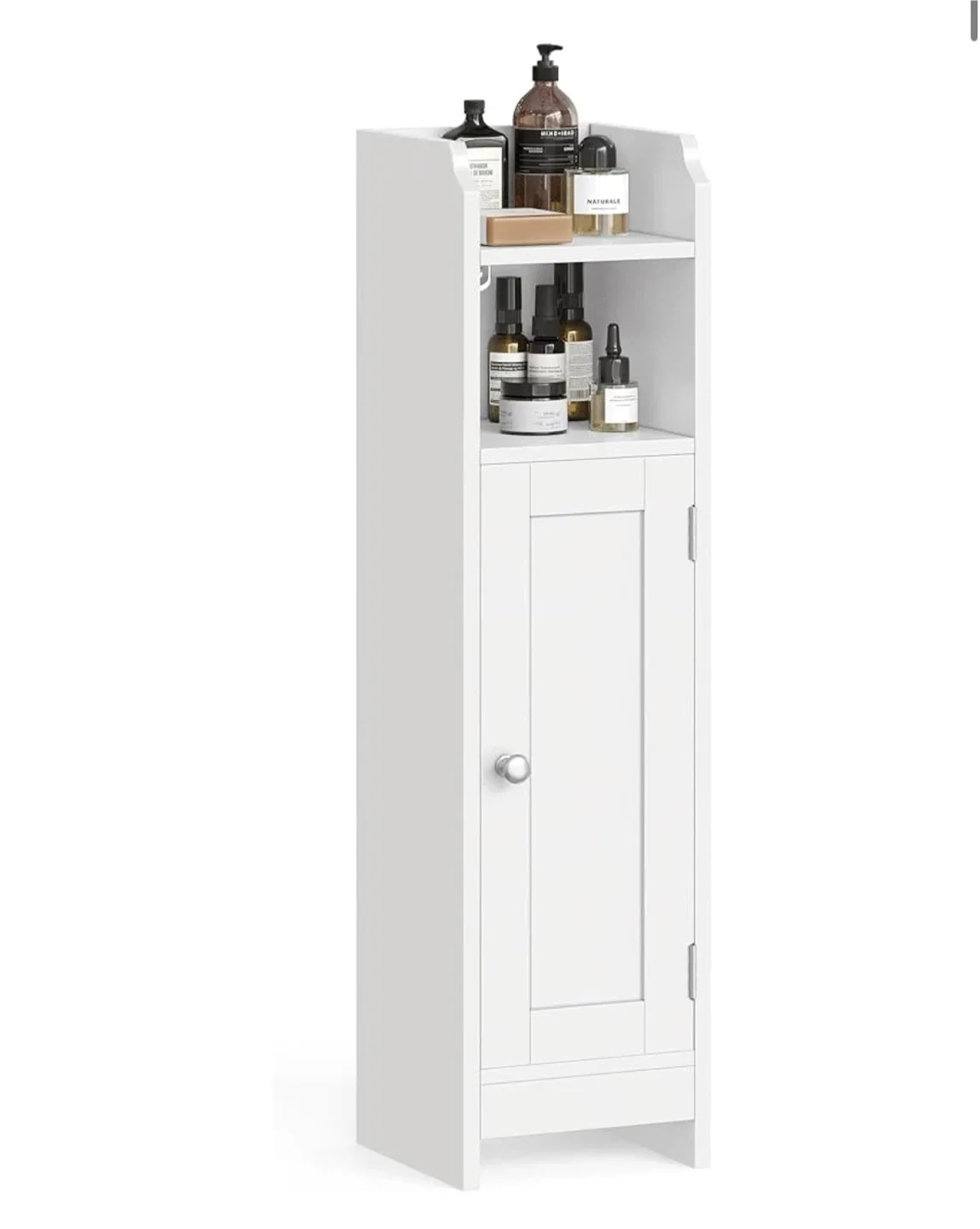 White Bathroom Storage Cabinet image indicator(2)