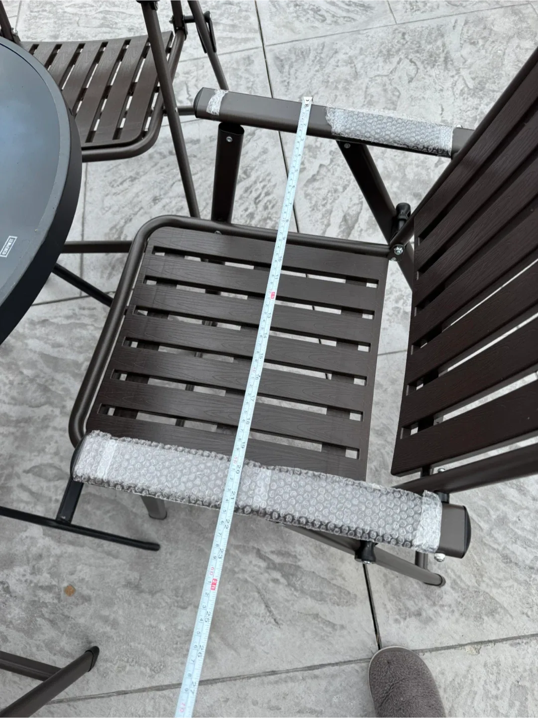 Folding Outdoor Chair - Brown 🥕 image indicator(5)