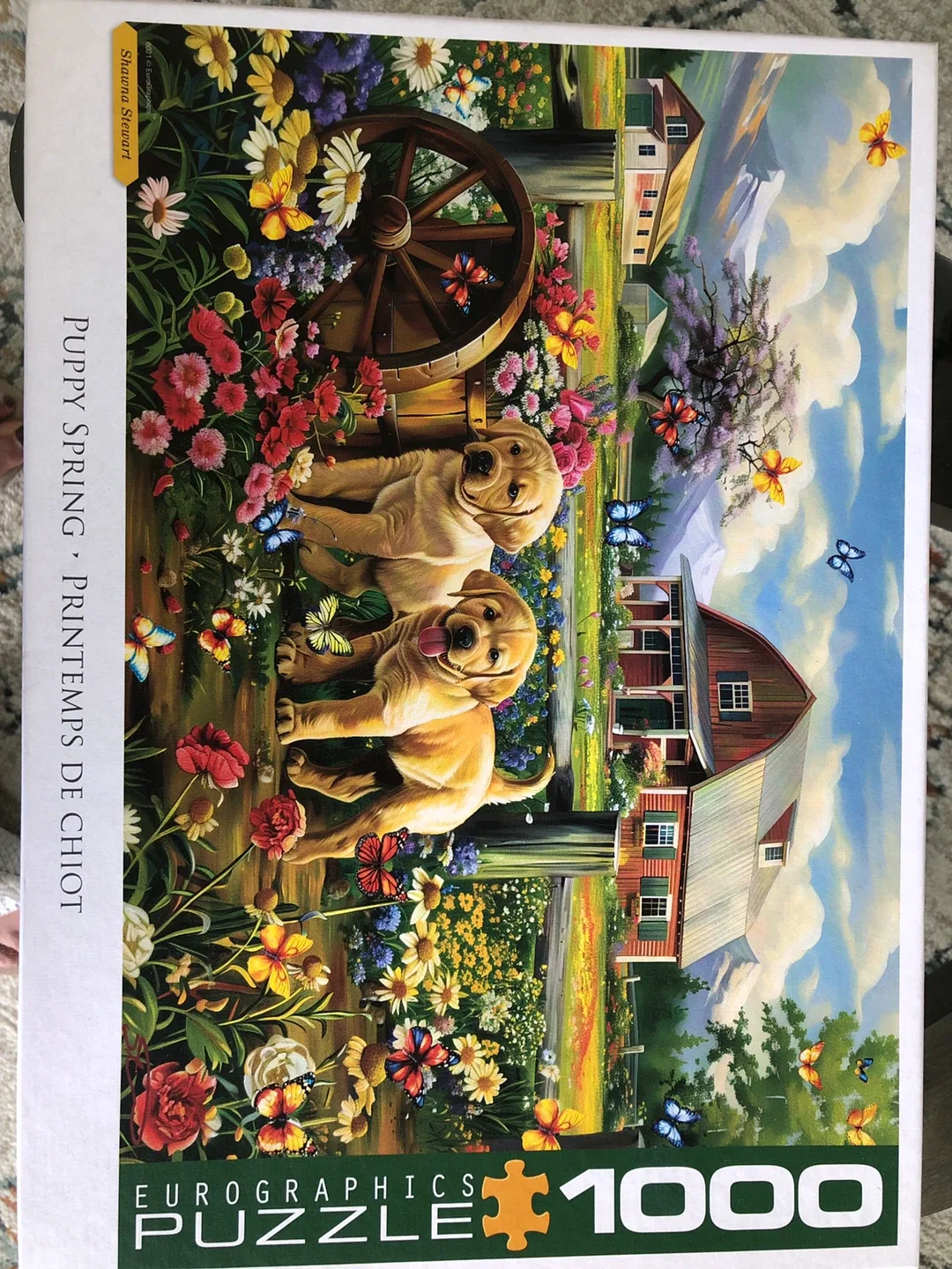 Eurographics Puppy Spring 1000 Piece Puzzle🥕 thumbnail