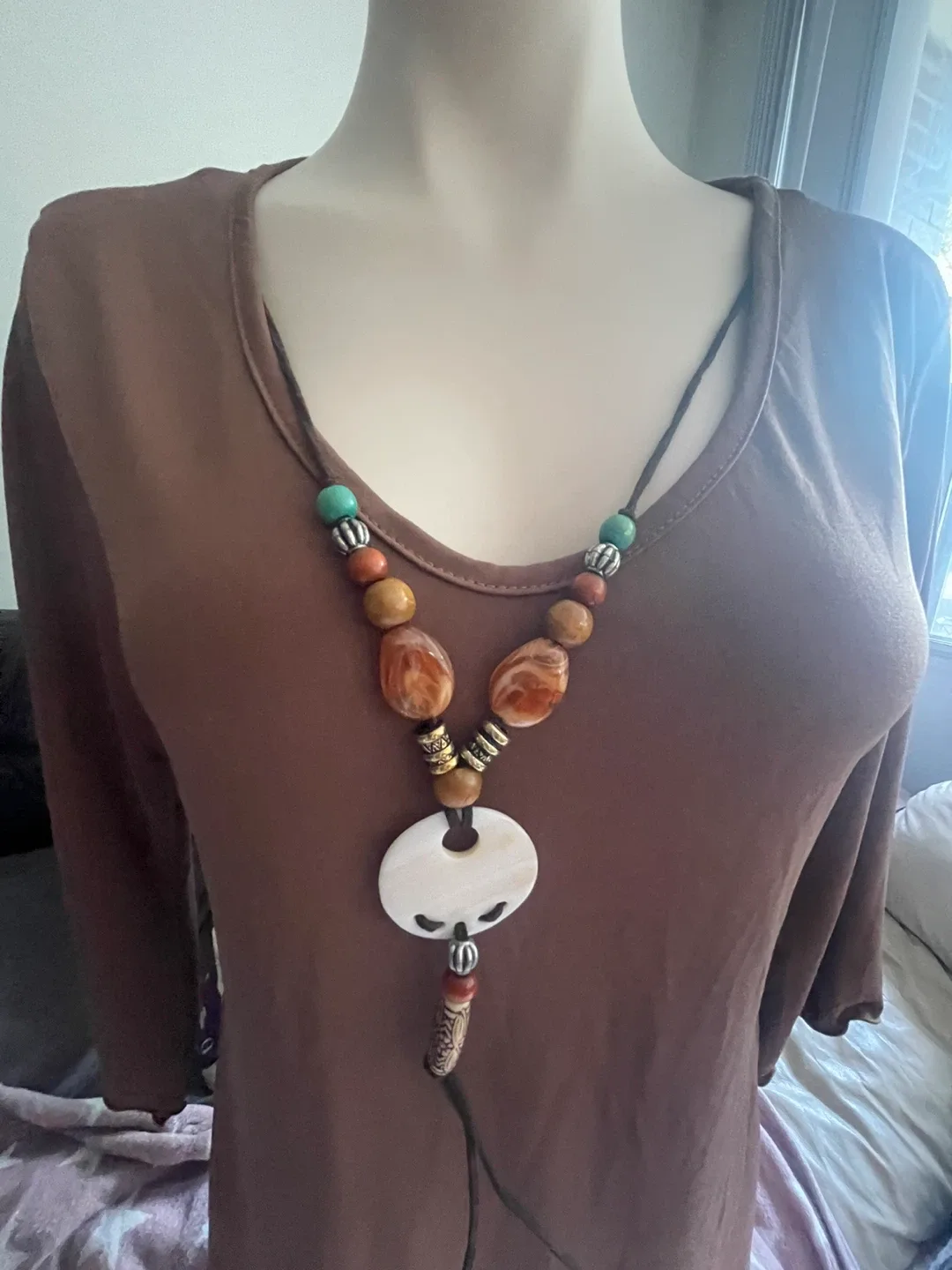 Daniel Laurent Brown Long Sleeve Top image indicator(2)