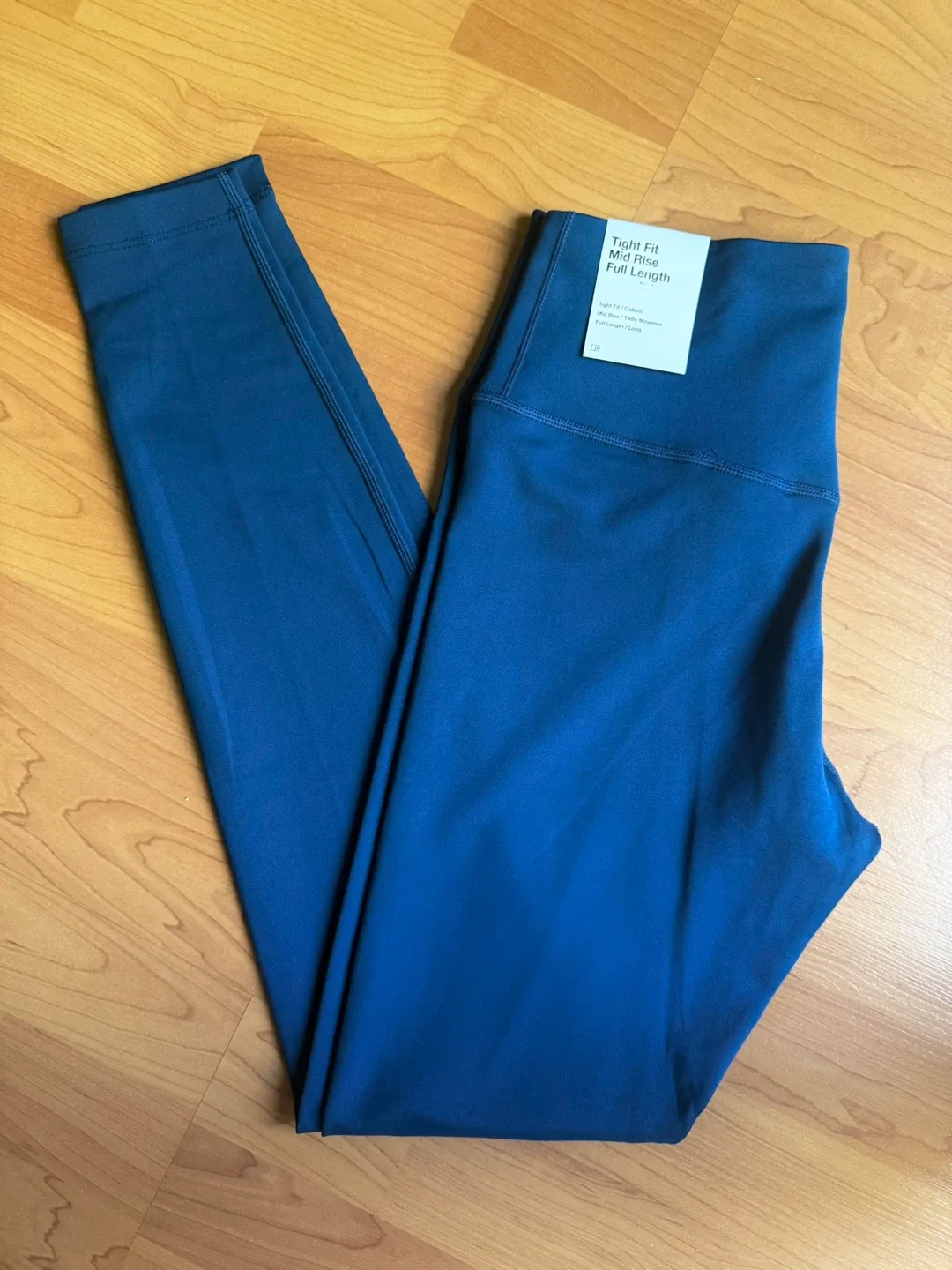 Nike Tight Fit Mid Rise Full Length Leggings - Blue, Size S thumbnail