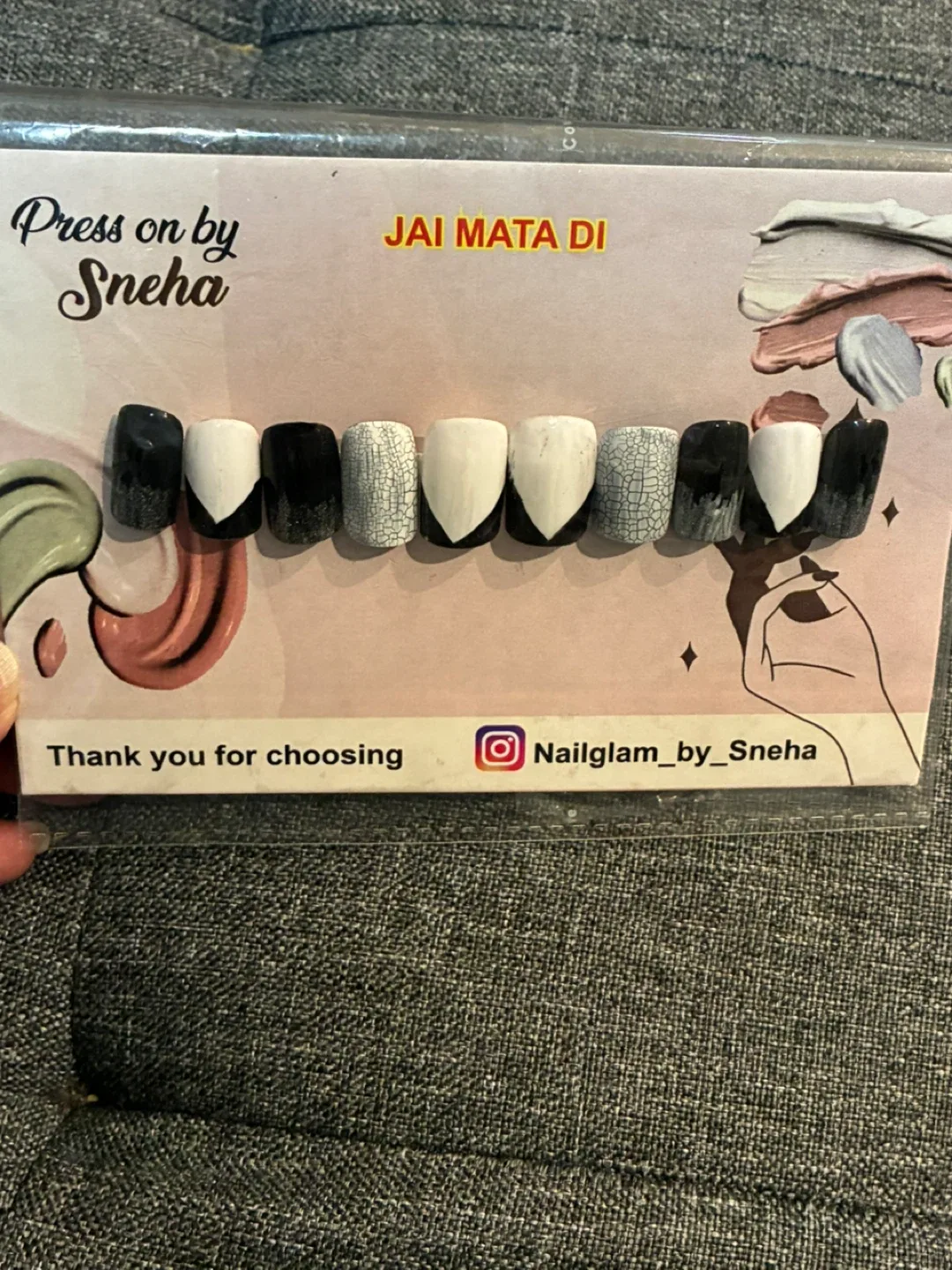 Press on by Sneha Nail Set image indicator(6)