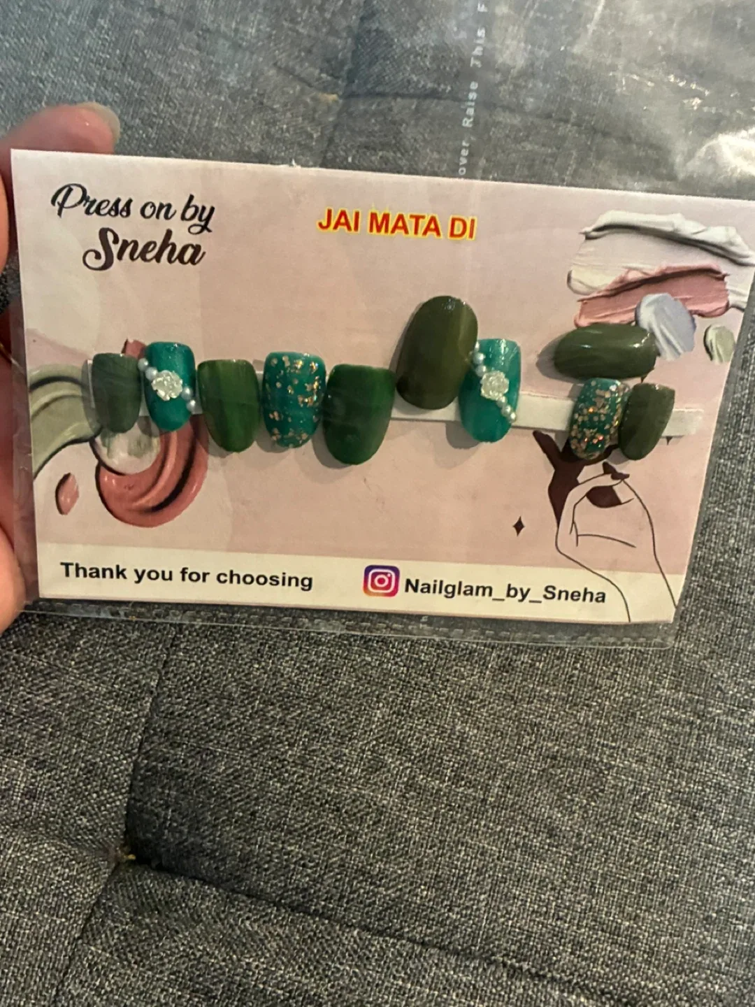 Press on by Sneha Nail Set image indicator(8)