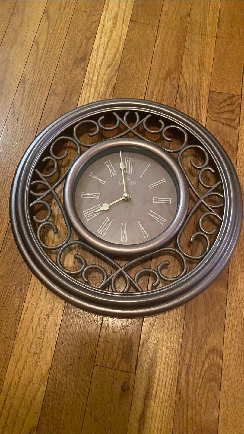 FirsTime & Co. Bronze Wall Clock