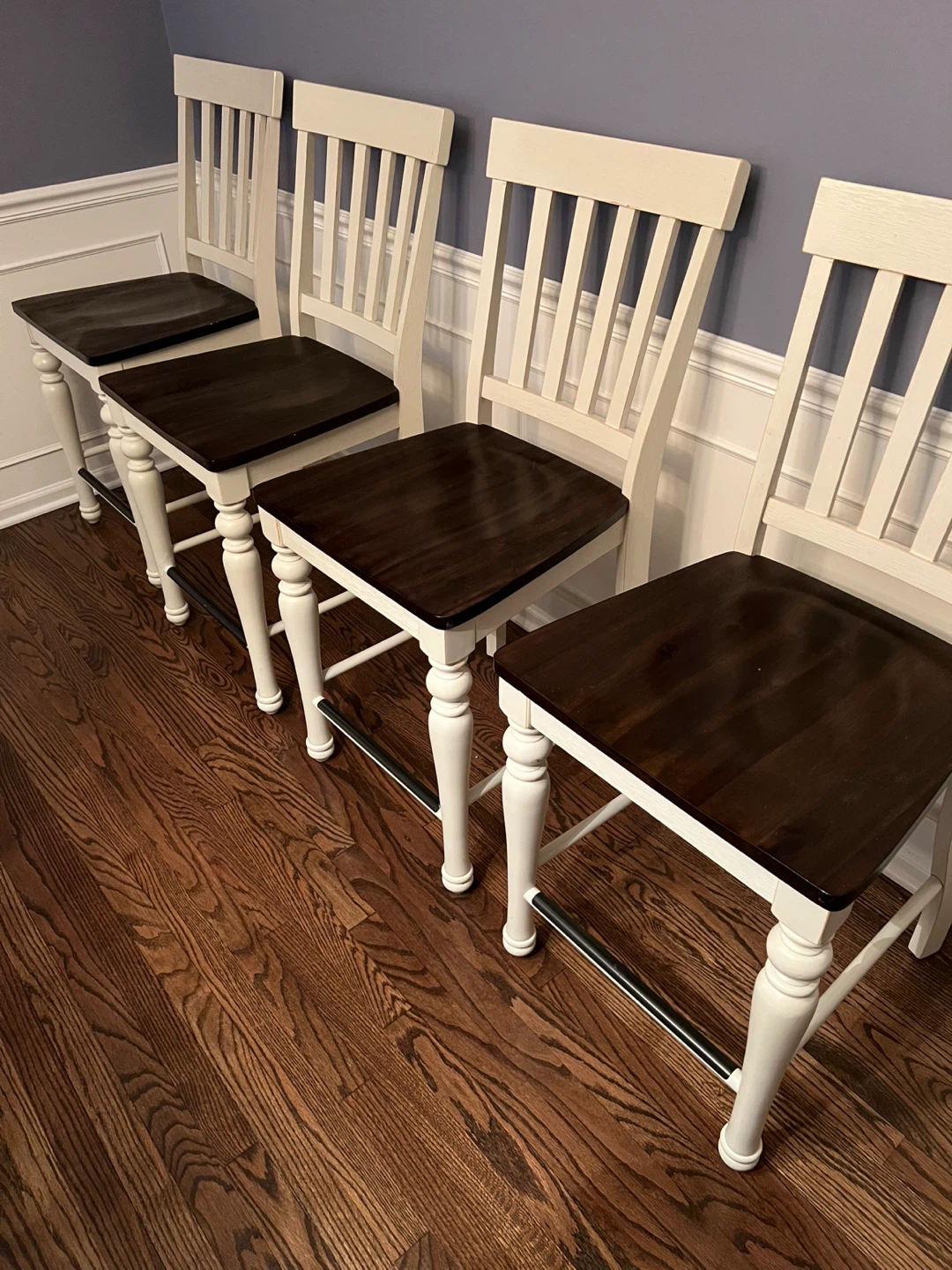 Set of 6 Joanna Farmhouse Bar Height Chairs