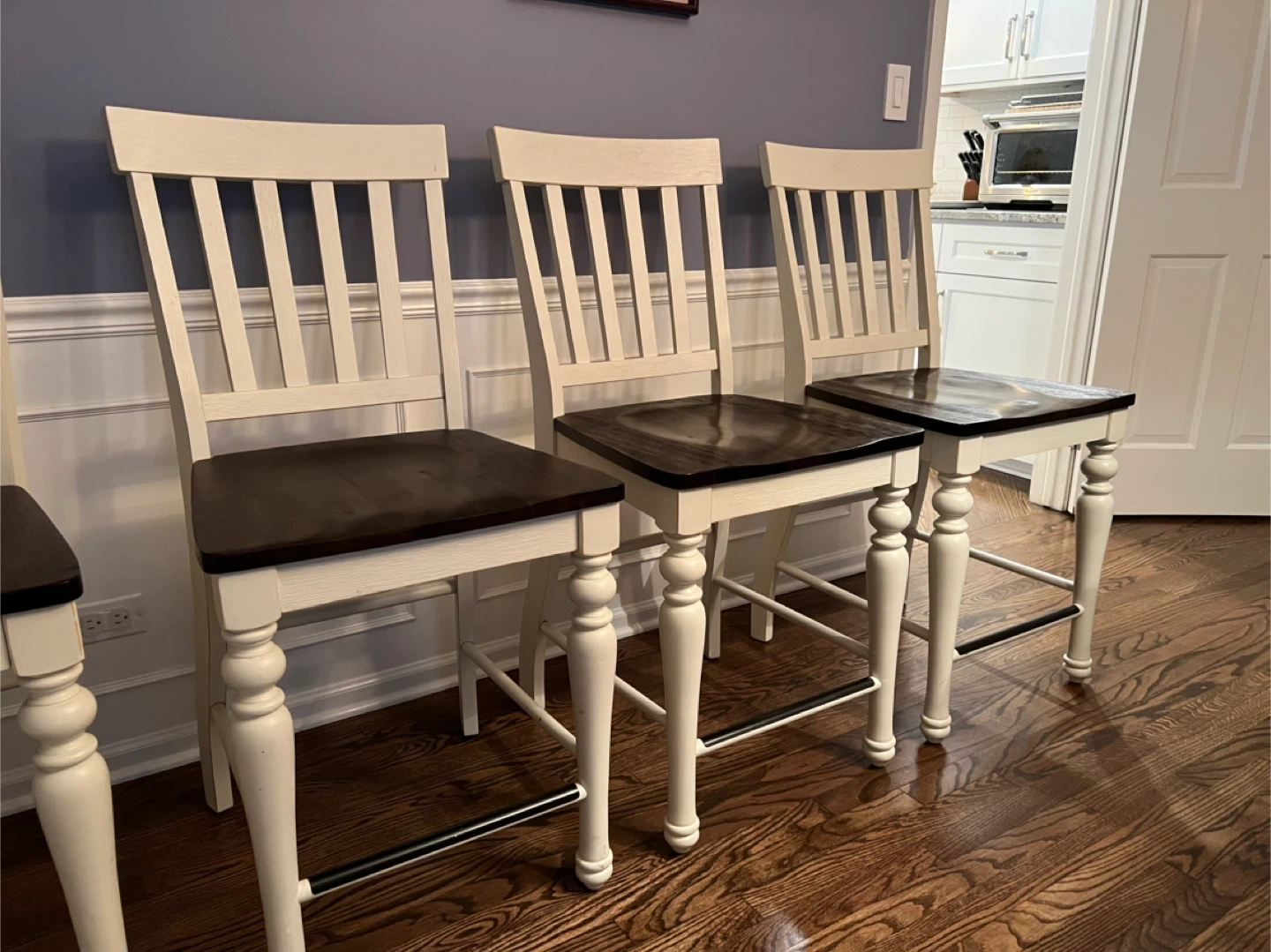 Set of 6 Joanna Farmhouse Bar Height Chairs - photo 3