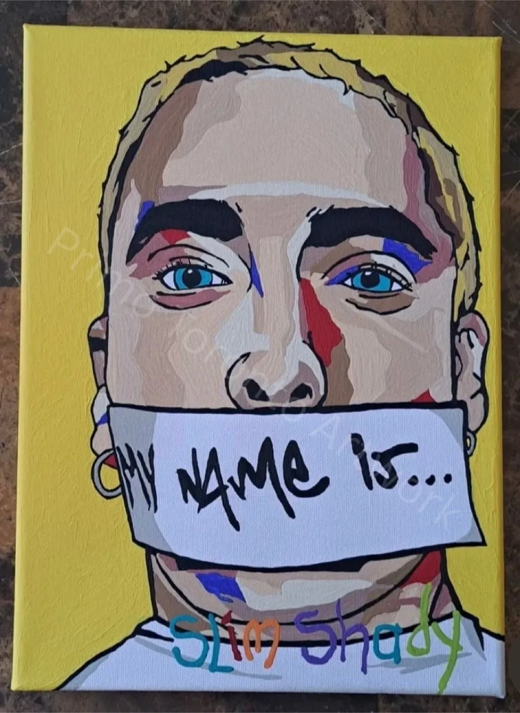 Eminem 'Slim Shady' Portrait Painting thumbnail