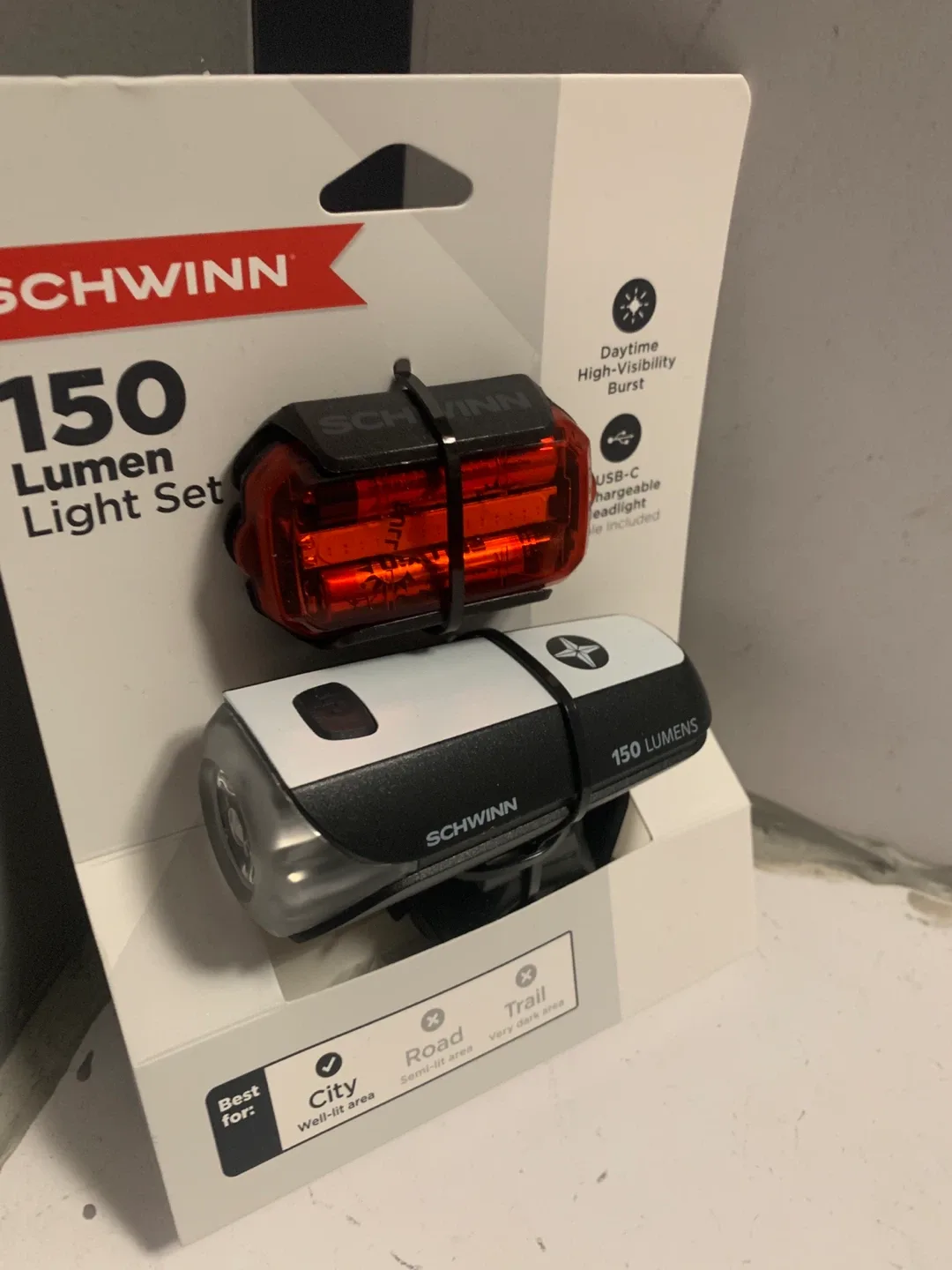 Schwinn 150 Lumen Bike Light Set - New image indicator(3)