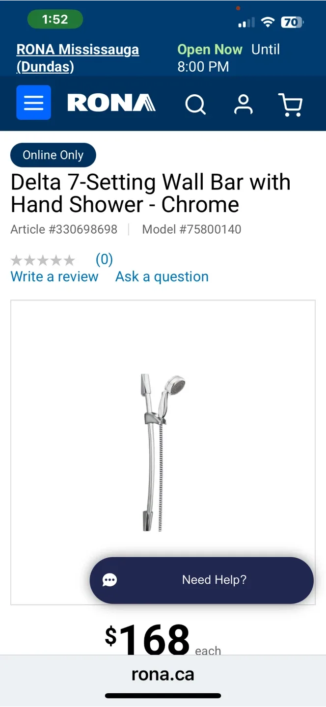 NEW Chrome Wall bar 28"  Shower/Spray image indicator(4)