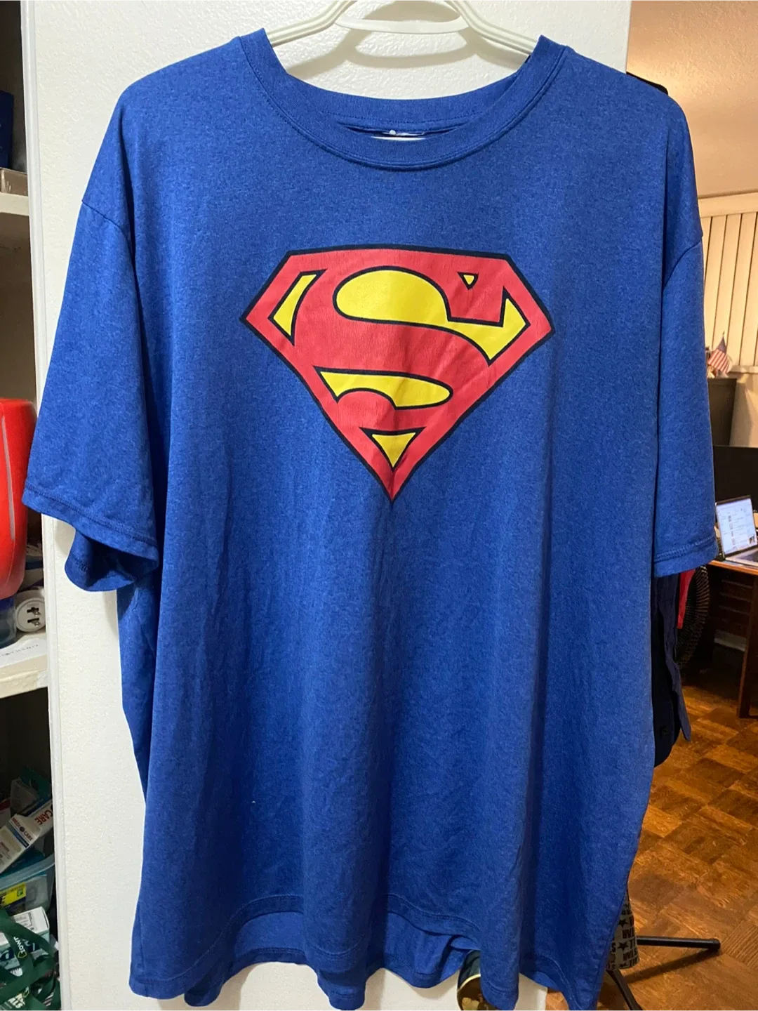 🥕 Superman Blue T-Shirt Dry Fit Large thumbnail
