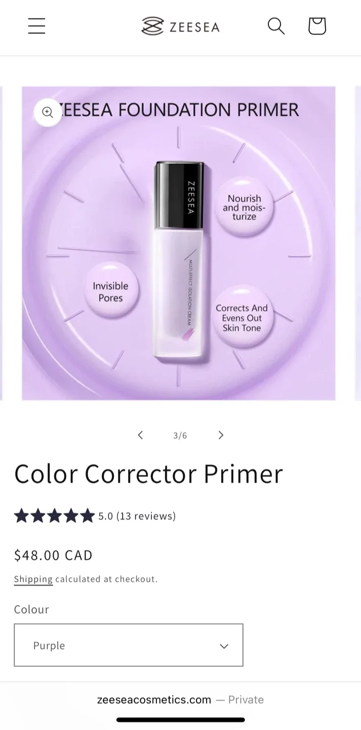 Brand-new ZEESEA Multi-Effect Makeup Primer (#M01) image indicator(7)