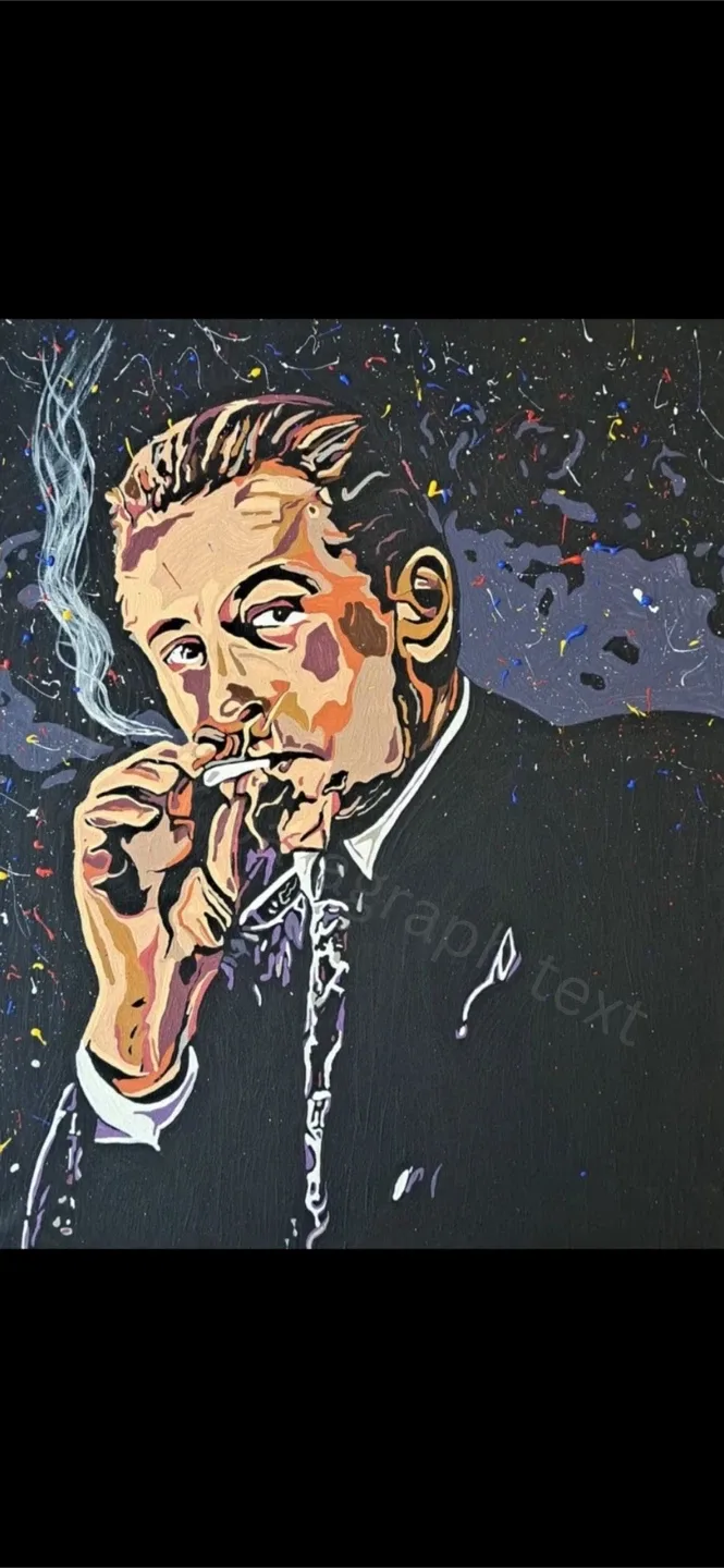 Painting of Robert Deniro thumbnail