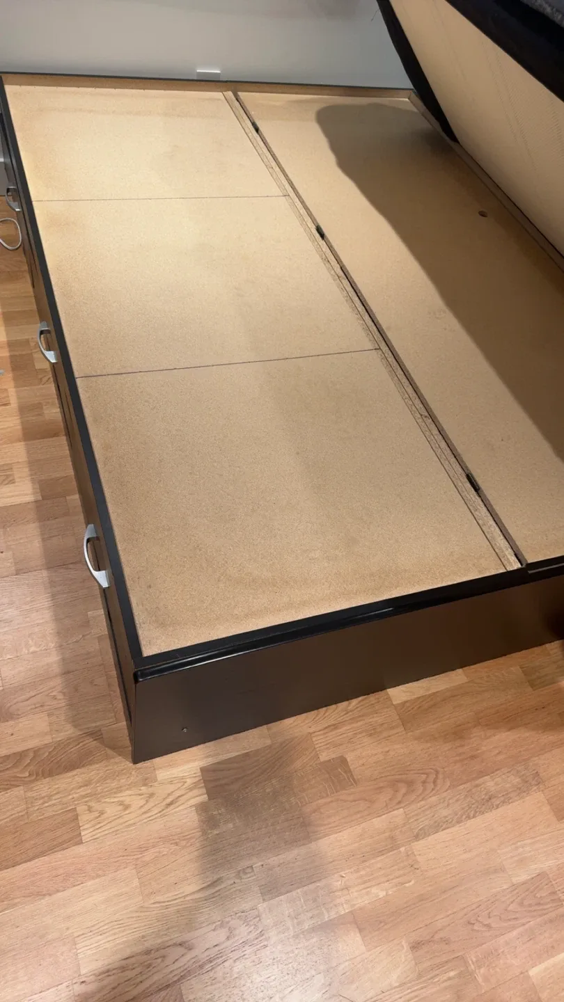 Black Bed Frame with Storage Drawers image indicator(4)