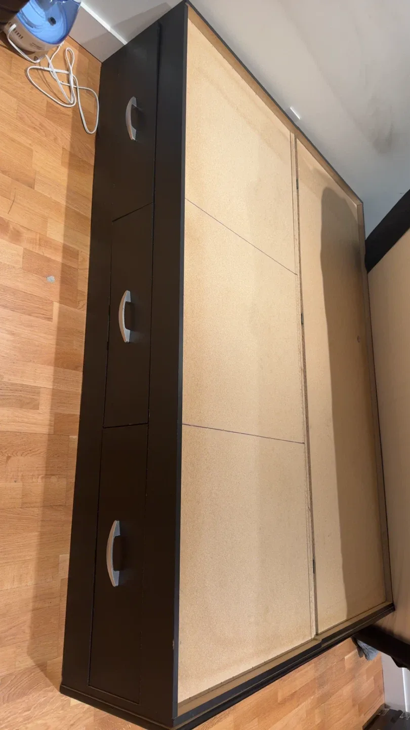 Black Bed Frame with Storage Drawers image indicator(3)