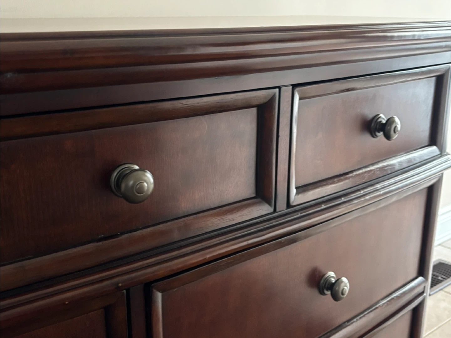 Dark Wood Dresser - 7 Drawers - photo 2