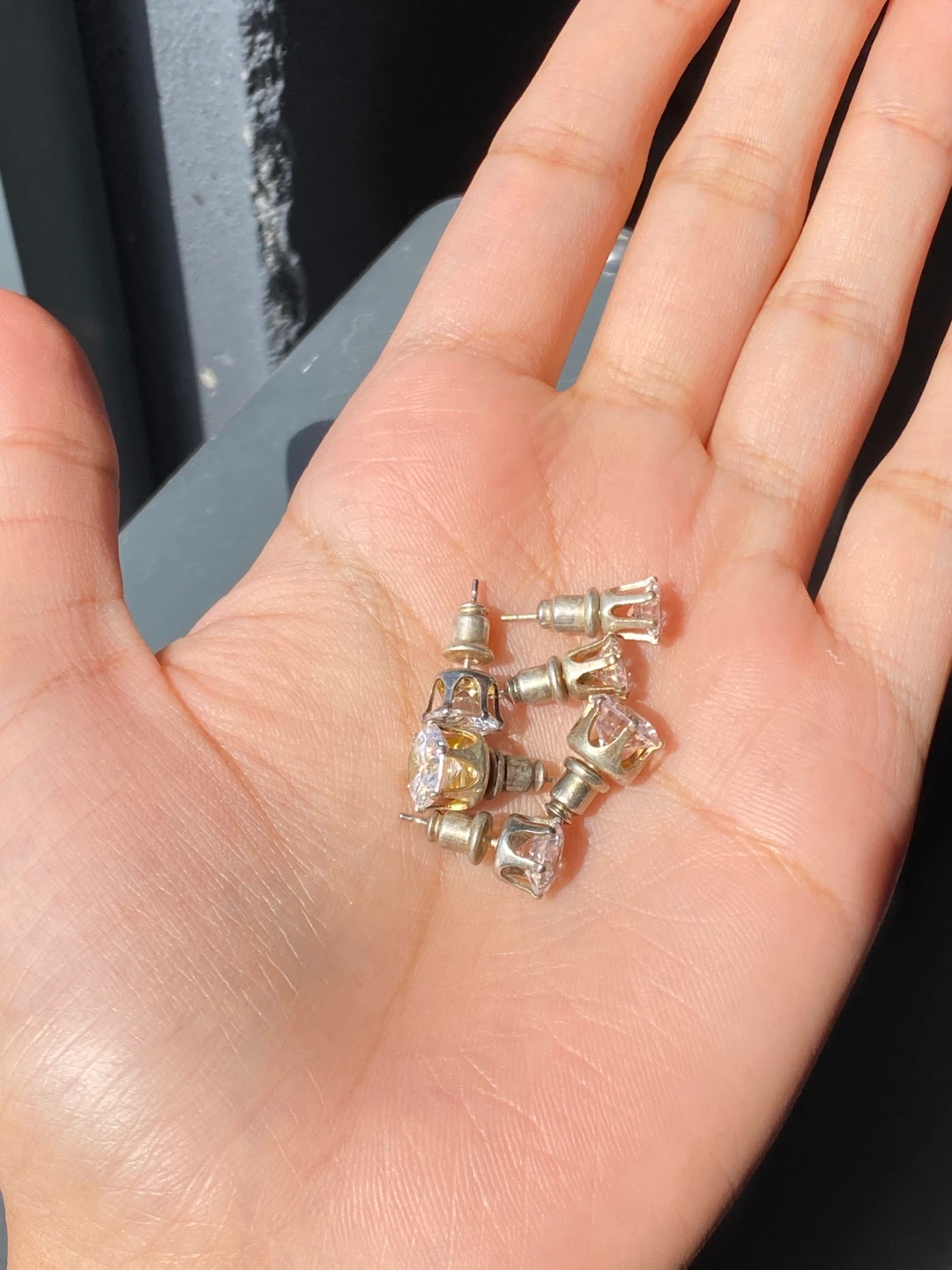 VERY Sparkly Studs - Set of 3 - photo 4