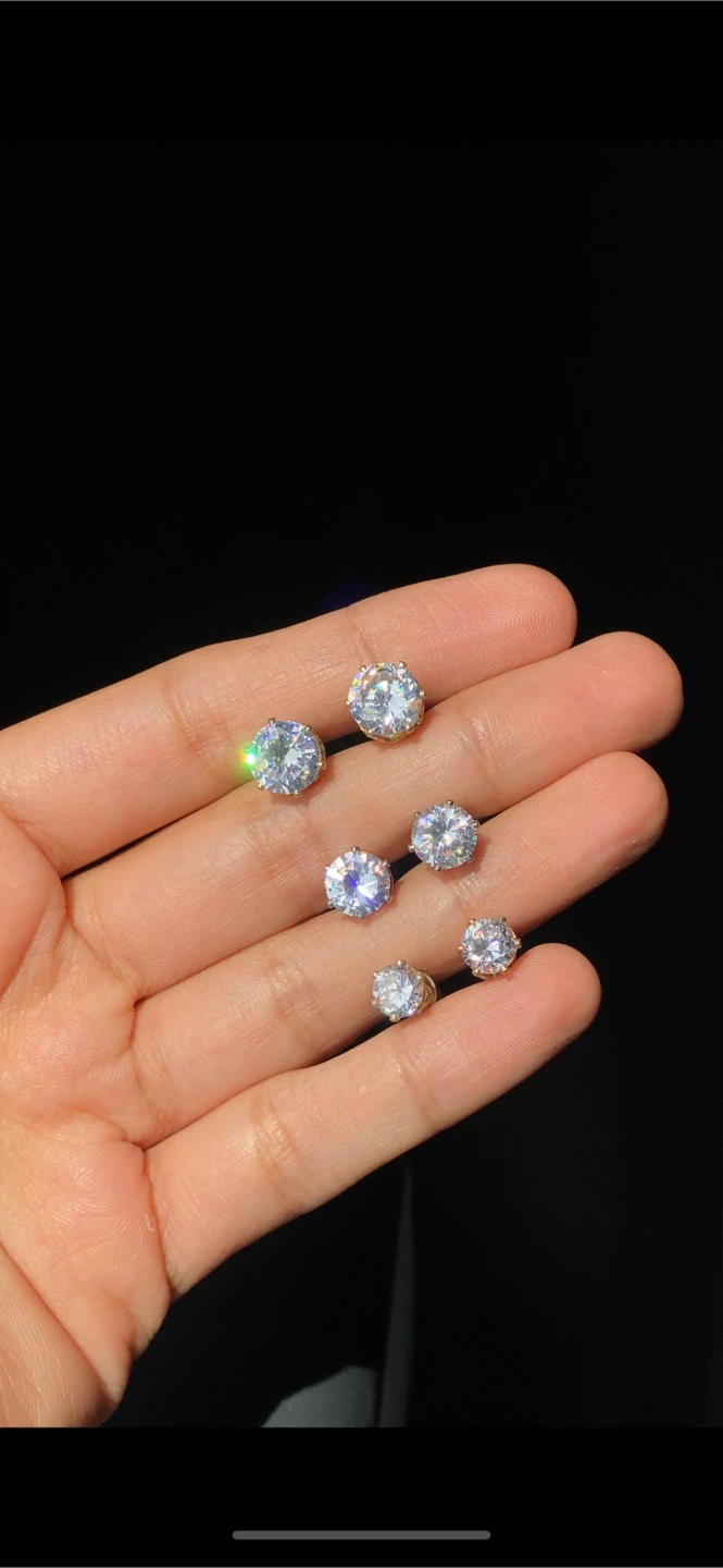 VERY Sparkly Studs - Set of 3 - photo 3