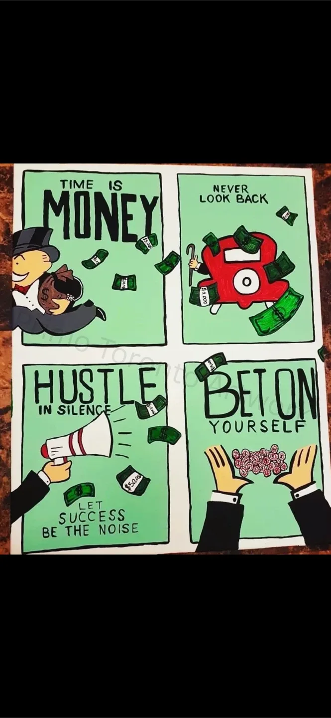 Monopoly Inspired Canvas Art thumbnail