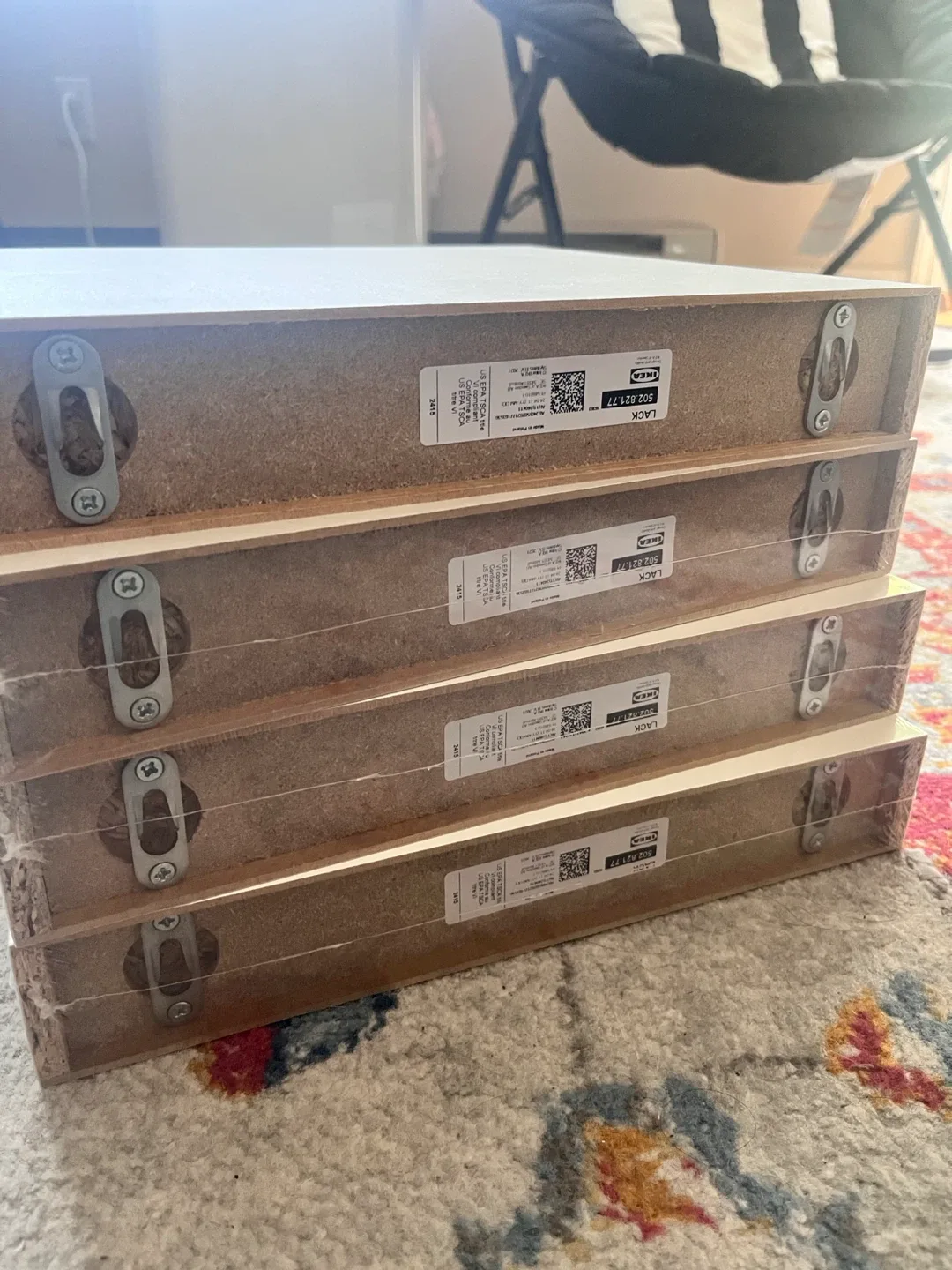 NEW Ikea Lack floating shelves x4 image indicator(4)