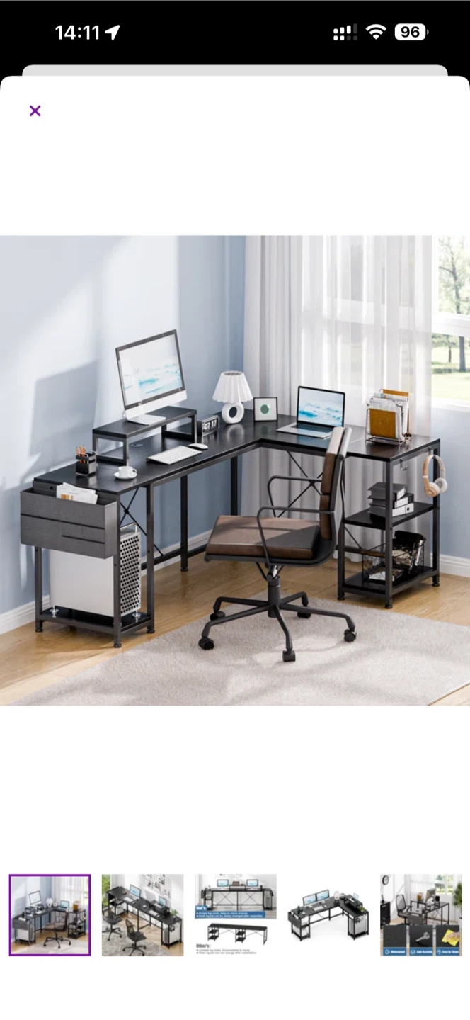 L-shaped desk - photo 3