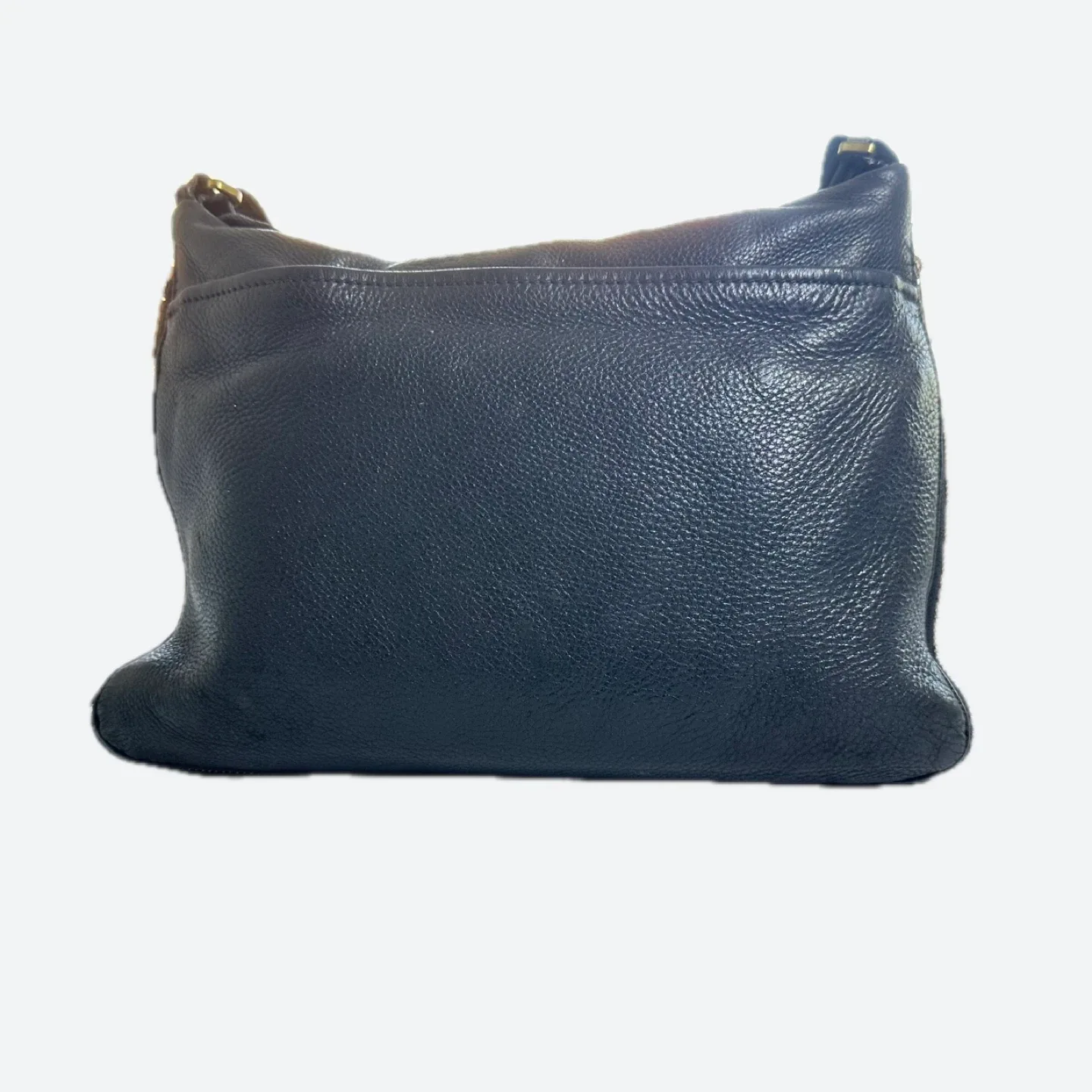 Vintage Fossil Piper Black Leather Crossbody Bag image indicator(8)