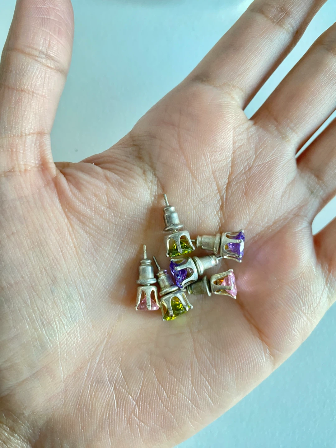 VERY Sparkly Studs - Set of 3 - photo 3