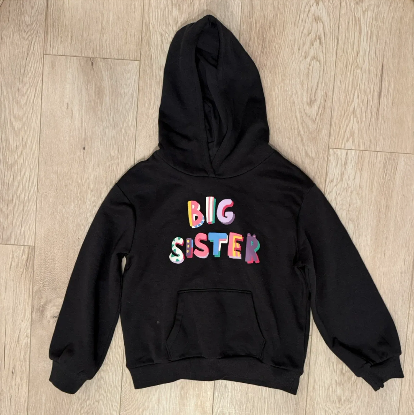 H&M 6-8 yo Big Sister Black Hoodie thumbnail