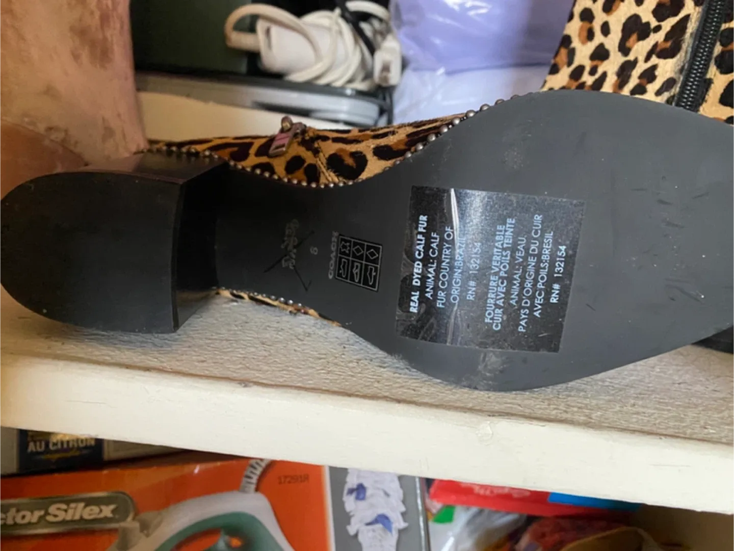 Coach Leopard Print Ankle Boots - Size 8 image indicator(2)