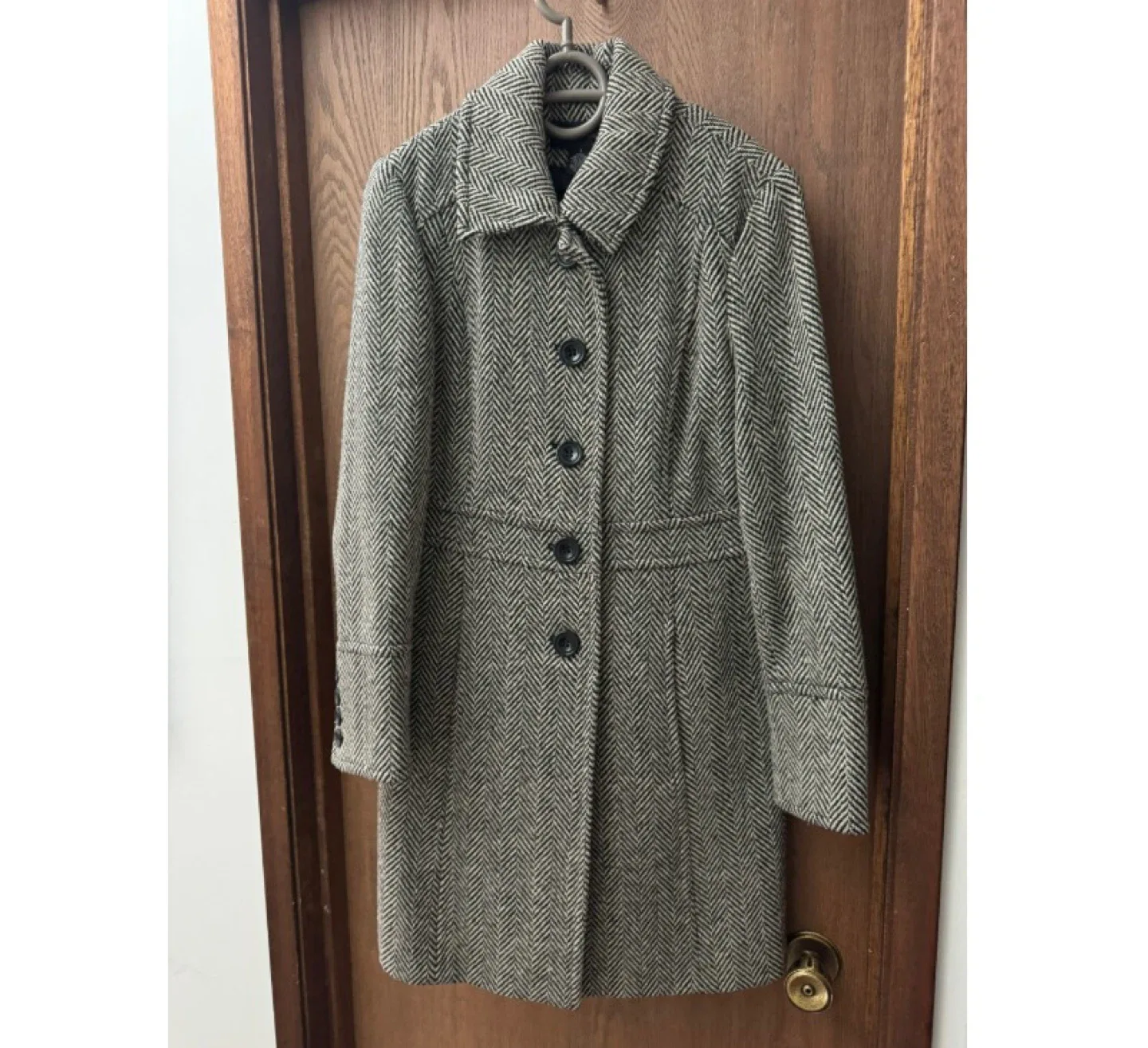 Wool Tweed Herringbone Coat by Style & Co thumbnail