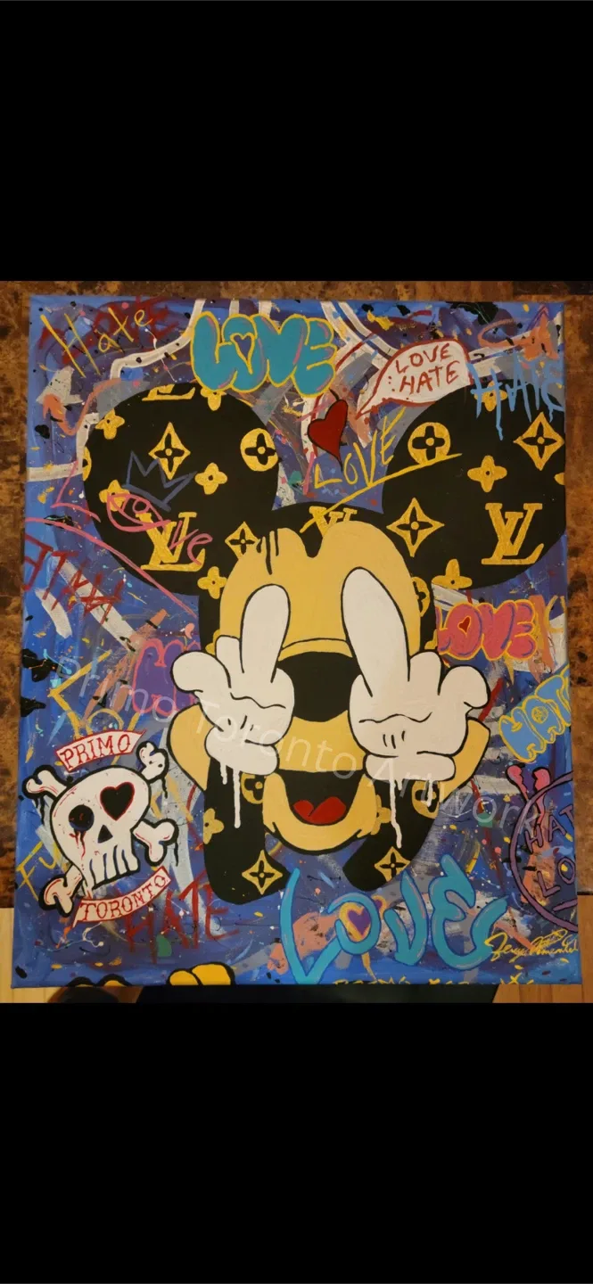 Mickey Mouse Inspired Graffiti Art thumbnail